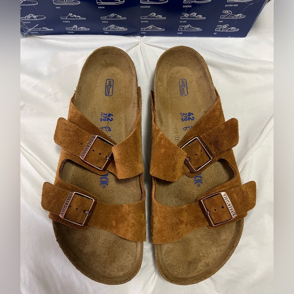 Arizona Birkenstock Mink Suede
